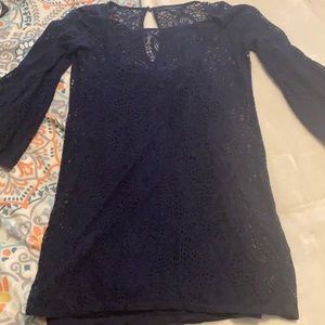 Navy blue lace dress